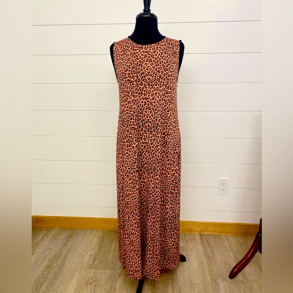 Leopard Print Maxi Dress